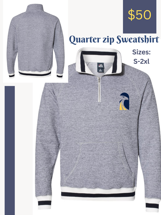 Quarter Zip Varsity Sweatshirt